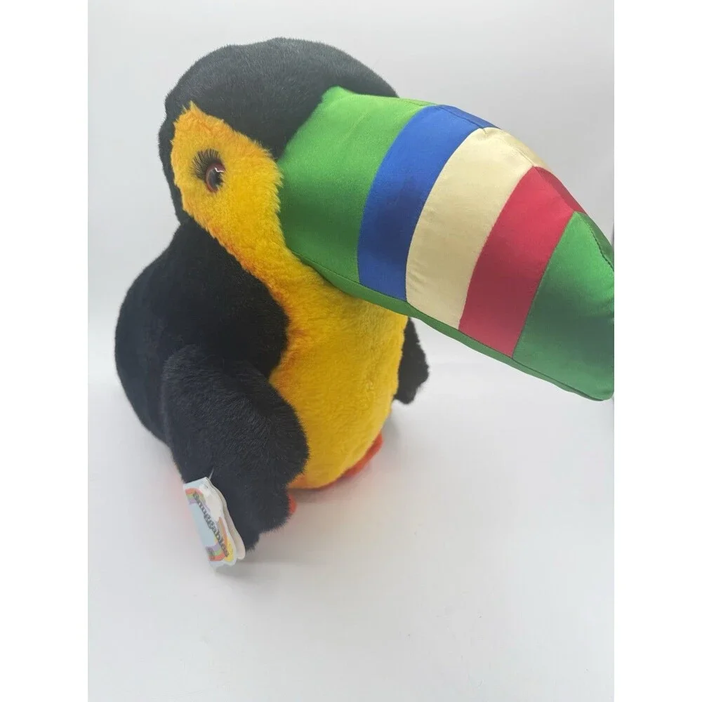 Vintage 1983 Heartline Lilly Toucan Parrot Bird Plush 13